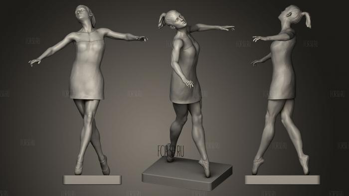 Современная танцовщица 3d stl модель для ЧПУ